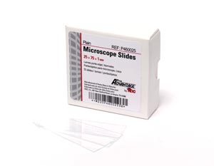 Slide Microscope Plain ProAdvantage 75mm x 25mm (72/BX 20BX/CS) by Pro Advantage  ID P460025